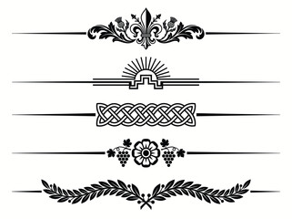Obraz premium Line ornaments Vector
