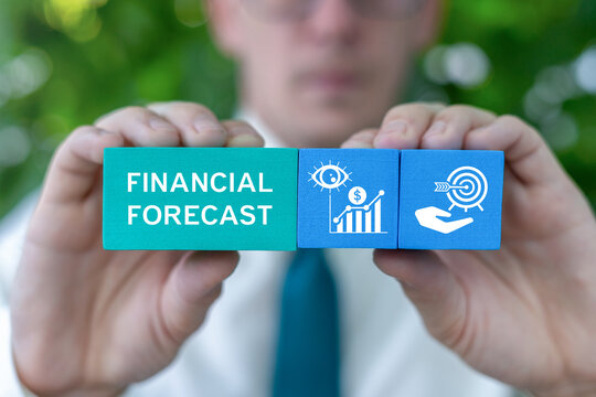 Financial forecast concept. Long term business and trend analysis. Financial growth business planning, investment strategy, economic forecasting.