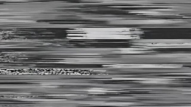 Glitch Effect in Digital Media Creating Disconnected Visuals and Visual Noise