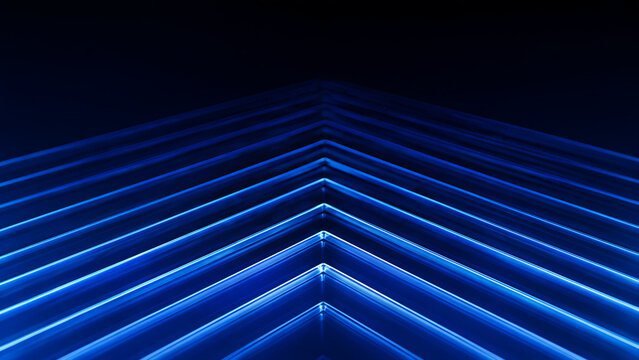 Abstract blue geometric shapes background