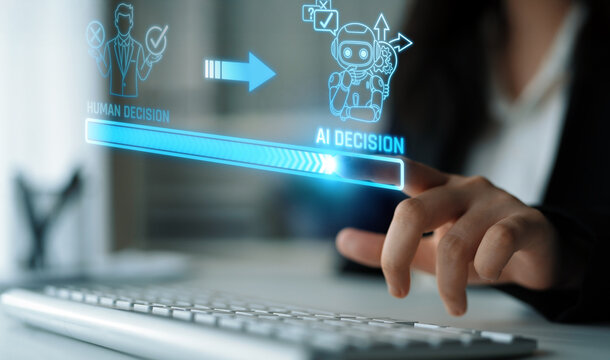 Human and Artificial Intelligence Decision Making Process with Digital Interface Concept in Modern Business Environment. Liminal.