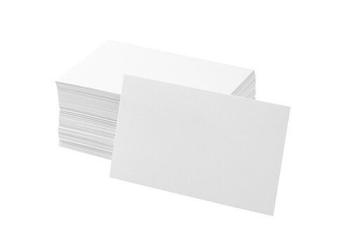 Business cards on a white background
