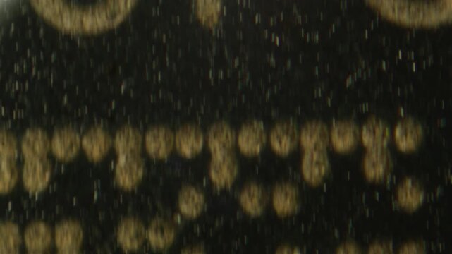 Microscope Macro Close-up Shot of Microchip, CPU Processor on Printed Circuit Board, Computer Motherboard with Components Inside of Electronic Device, Part of Supercomputer microscop.
