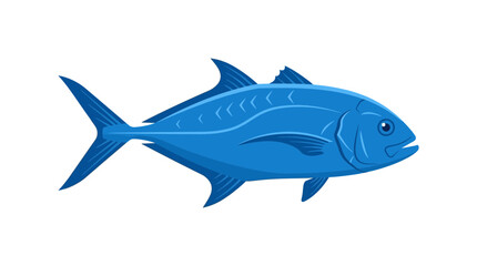 Obraz premium Blue Fish Isolated on Transparent Background