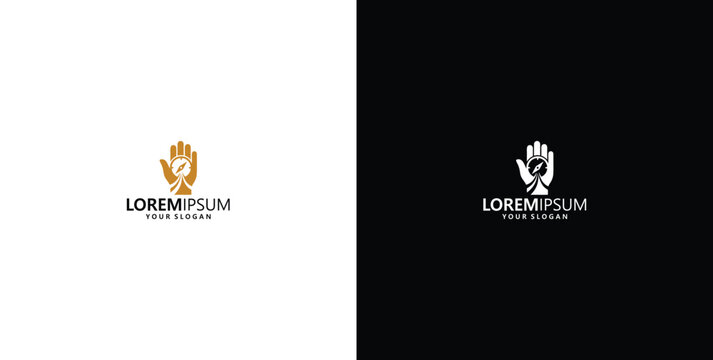 Minimalist logo design featuring an open hand with a distinct question mark symbol in the palm, suggesting guidance, inquiry, or problem-solving for versatile applications