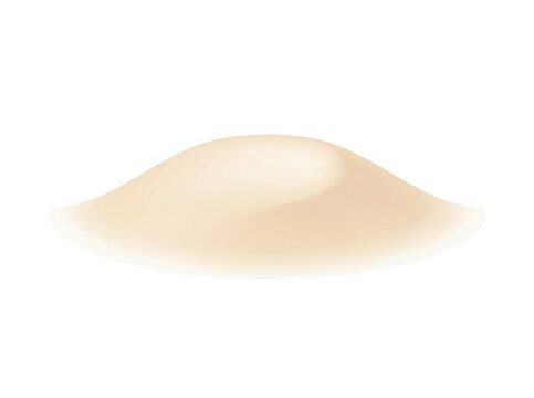 Ein einzelner, kleiner Haufen aus feinem, hellem Sand, der isoliert auf einem rein wei&szlig;en Hintergrund dargestellt ist und eine minimalistische &Auml;sthetik bietet.