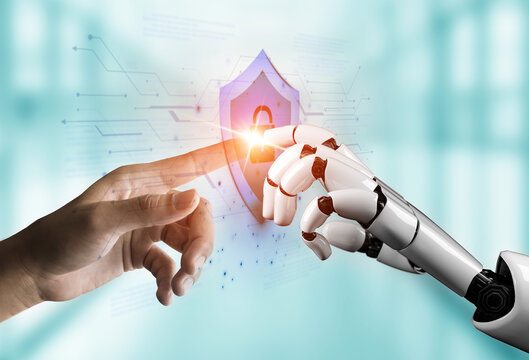 A smart AI assistant acts as a digital security shield, offering active network protection. This automated system defends against cyber threats to ensure data privacy and safety. Fermion