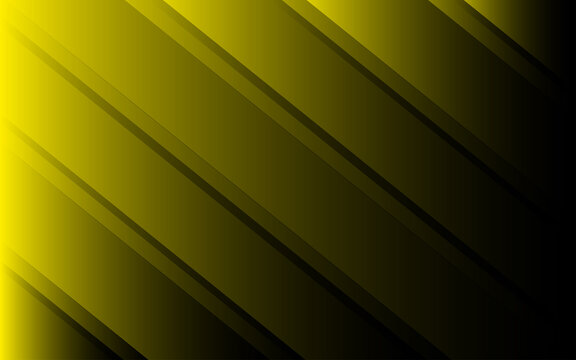 Yellow and black diagonal lines vector background layout