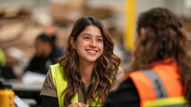 Warehouse Employee Discussing Wage Progression