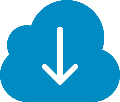 Cloud Download Arrow Vector Icon