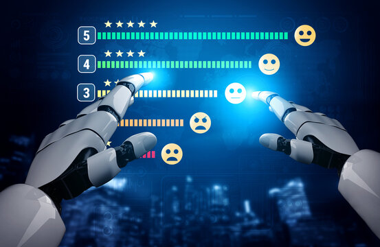 An AI system for analyzing customer satisfaction feedback and five star ratings. Measuring user experience with AI to improve service quality. Motif