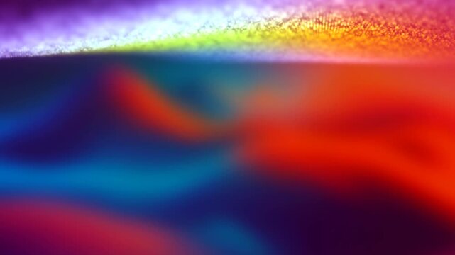 3D Render A dynamic, ethereal light source sweeps across a textured surface, transitioning through vibrant hues.