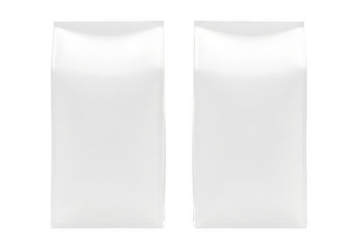 Transparent plastic packaging bags