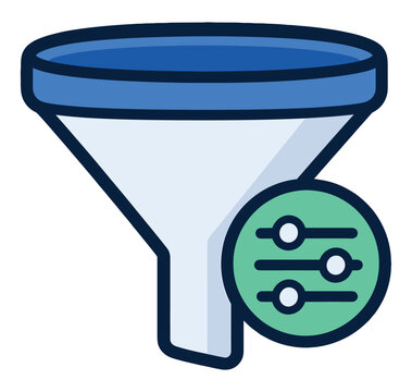Data Filter Vector Icon