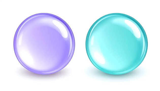 Abstract gradient circles with purple and teal colors.
