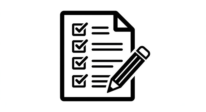 Document with Pencil