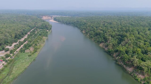 Excellent for climate crisis reporting and environmental films, providing a comprehensive overview of how dams alter natural river flows and landscapes.