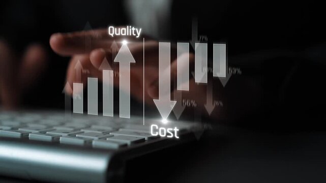 Increase quality and reduce cost represent quality, cost, and performance optimization for business strategy and resource efficiency Marrow