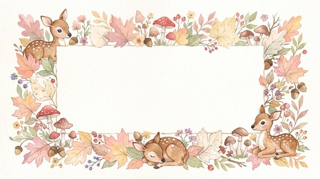 086 86 Cute baby shower frame empty space in the cente Baby shower fra