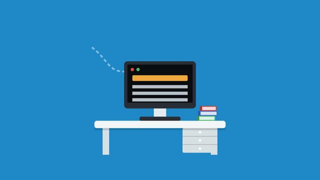 Cloud Network Connectivity and Web Server Architecture Concept Animation