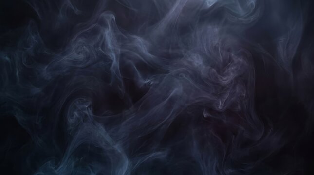 Dense clouds of ethereal vapor swirl through the darkness to create a mysterious atmosphere that invokes powerful emotions while drifting slowly across the frame in this mesmerizing liquid