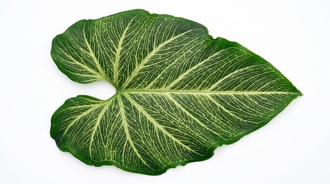 green heart shaped tropical leaf