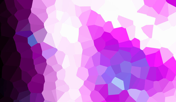 Abstract purple and white geometric mosaic background with crystal polygon pattern design