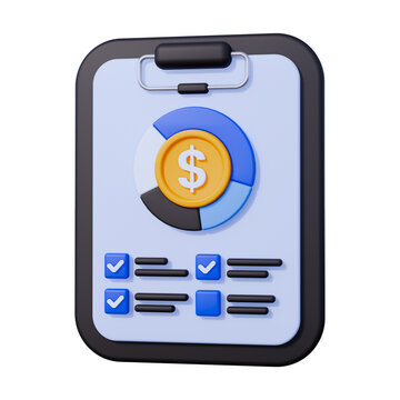 Accounting Report 3D Icon