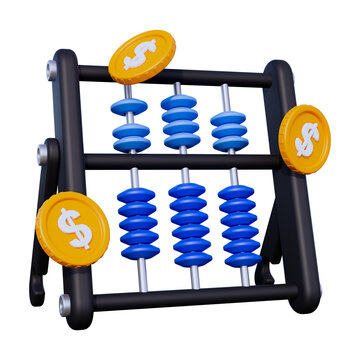 Accounting Abacus 3D Icon