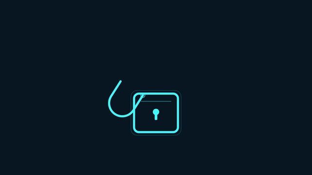Security system icon, digital lock symbol, cyber security, protection, network safety, data encryption, privacy access, authentication, password protection, login
