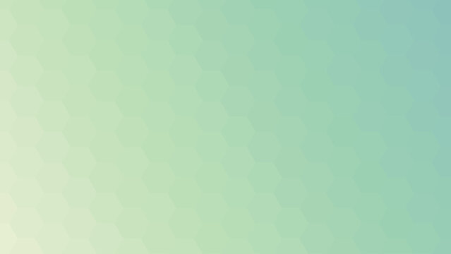 Abstract background with a soft green hexagon pattern gradient