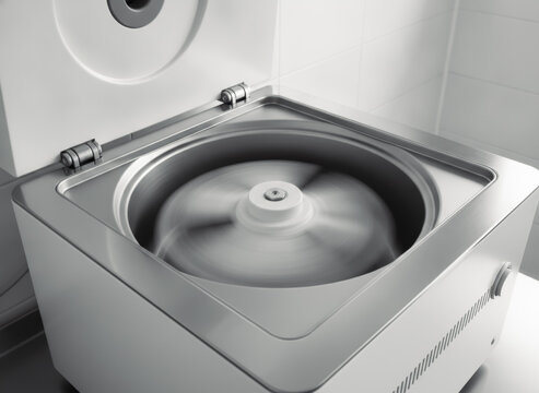 Laboratory centrifuge operating in sterile environment
