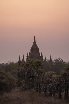 Temple complex with 8 pagodas, Bagan, Myanmar