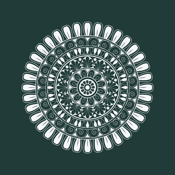 Round mandala art