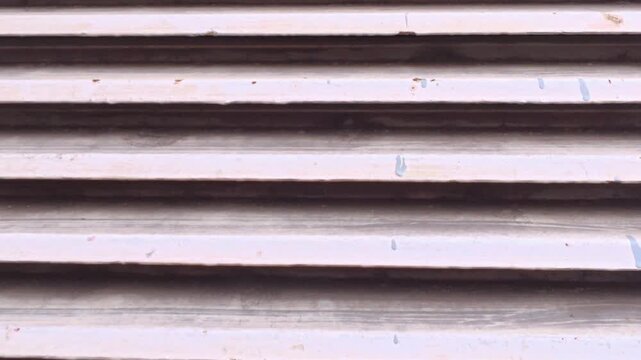 Medium Shot Of Weathered Metal Ventilation Louver Grill Surface For Background