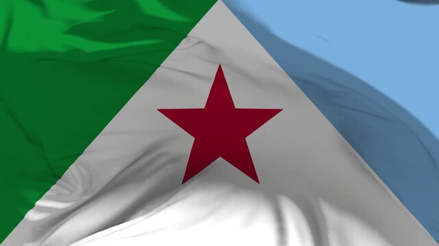 Flag of M&eacute;rida Statein Slow Motion Loop Animation