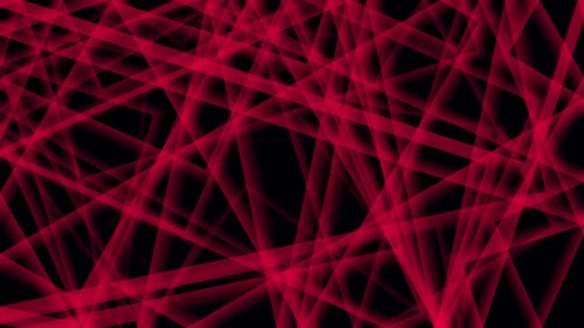 Dynamic red laser grid pattern with intersecting lines on black background abstract background motion graphic.
