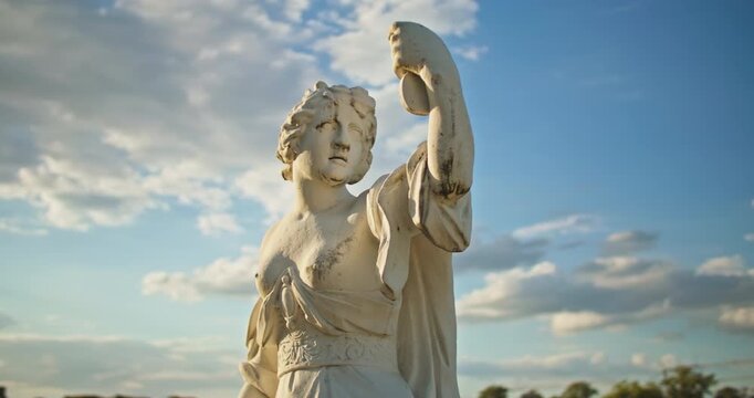 Statues Herrenhausen Palace beautiful figures Hannover Germany reveal historic architecture and decorative art at a famous landmark for European travel tourism