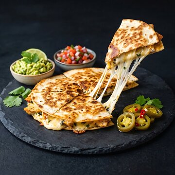 gorditas, traditional mexican snacks  stuffed with chicharron or cheese on black background.	
 