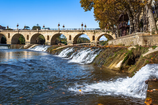 Pont romain de Sommi&egrave;res sur le Vidourle 