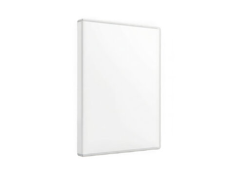 Blank white dvd or bluray case isolated on transparent background