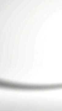 Smooth flowing white fabric animation waves rippling elegantly across a bright studio background in this minimal motion video footage clip