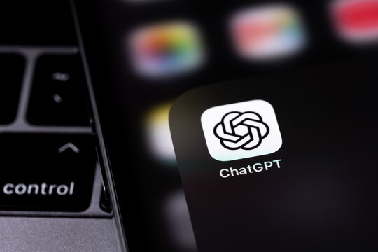 ChatGPT icon mobile app on a screen smartphone iPhone closeup. ChatGPT is an artificial intelligence chatbot developed by OpenAI. Batumi, Georgia - June 19, 2026