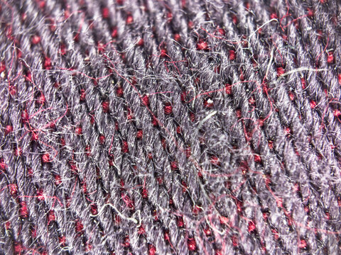 Macro texture of fabric threads background with selective focus and copy space High quality