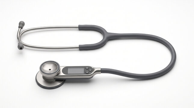 Mode elect o ic digital stethoscope fo medical diag osis isolated o