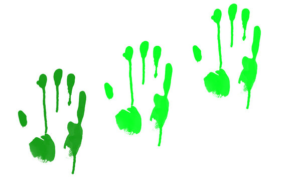 Green Handprint Streak SVG Cut File, Vertical Painted Finger Marks Illustration, Green Ink Hand Impression Digital Artwork, Dripping Handprint Clipart, Abstract Paint Texture Graphic, Distressed Finge