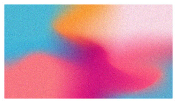 Abstract Colorful Gradient Background with Vibrant Pink Blue Orange and Soft Blurred Shapes