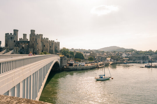 Conwy Castle medieval fortress in Conwy, North Wales, built by King Edward I in the late 13th century, UK - 8 September 2026.