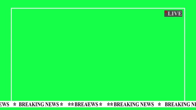 Breaking News Animation Template with Live Broadcast animation. Breaking News Lower Third with live streaming, Perfect for live streams, news video 