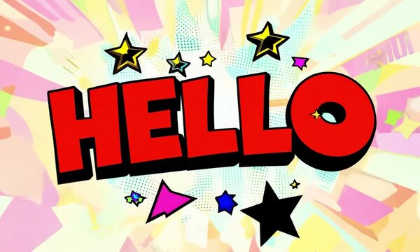 Comic book explosion with 'HEL' text in red and yellow